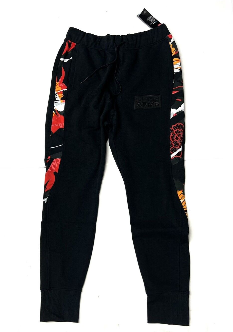 Under Armour Floral Stripe Fleece Joggers Sweat Pants Mens Size L Large 1356879